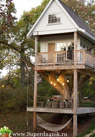 Как сделать домик на дереве